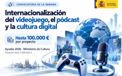 Hasta 100.000 € para internacionalizar el videojuego, el pódcast y la cultura digital